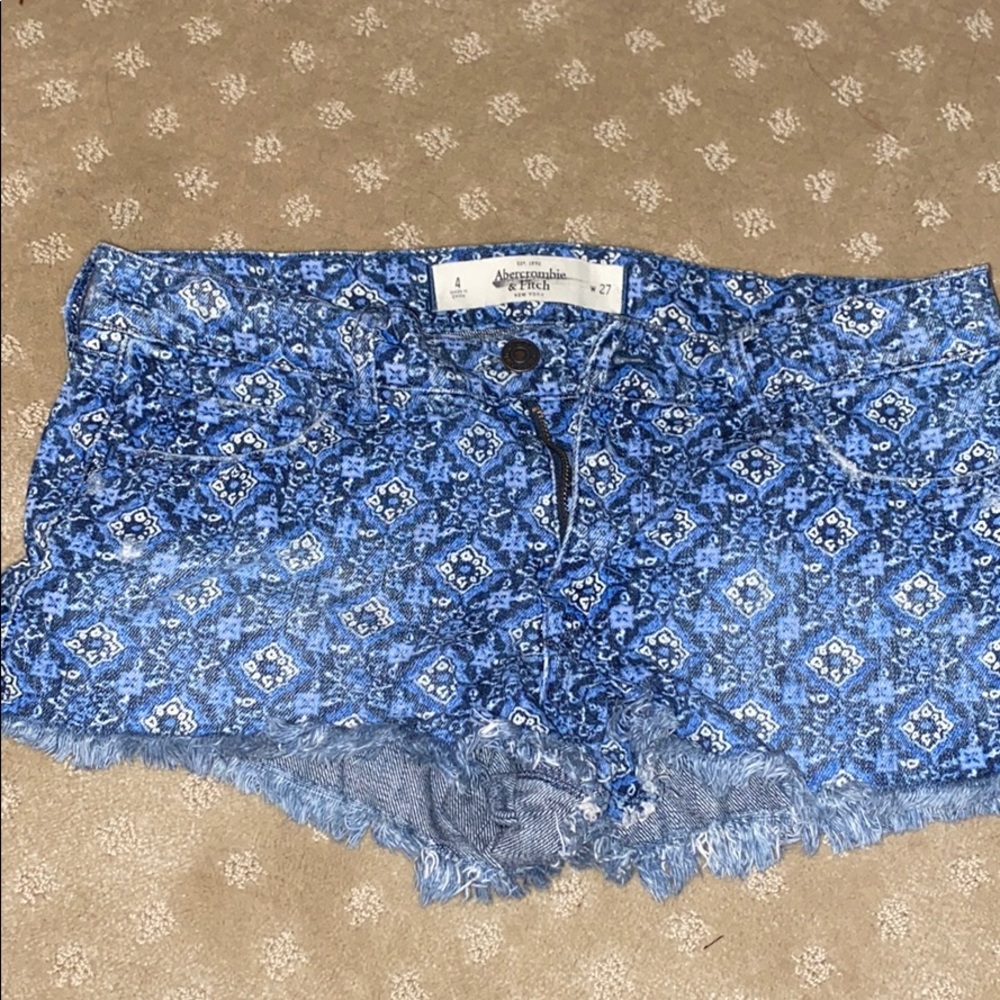 Patterned Abercrombie and Fitch shorts